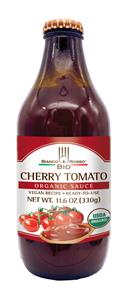 Cherry tomato organic sauce bottle, 11.6 oz.
