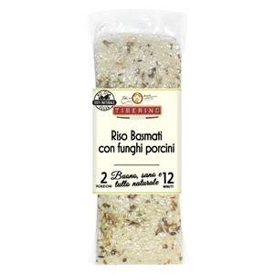 Basmati rice with porcini mushrooms package.