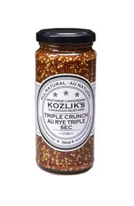 Jar of Kozlik's Triple Crunch mustard.