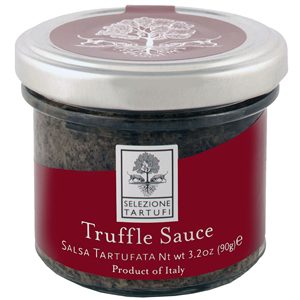 Jar of Selezione Tartufi truffle sauce.